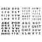 6 Pack: 1.5" Comic Book Alphabet Stencils by Craft Smart®